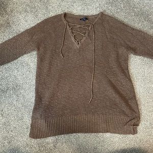 American Eagle waffle sweater